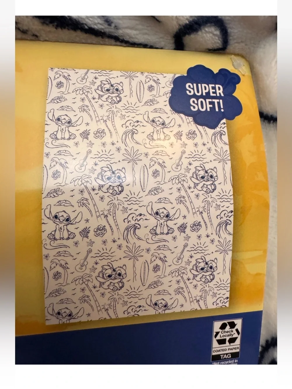 Disney Stitch Super Plush Outline Blanket